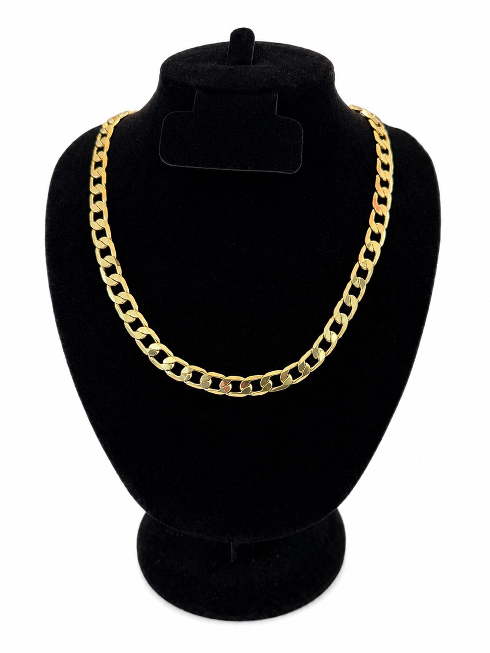 NWT 19.5” Gold Plated Stainless Steel Cuban Link Chain Necklace | Unisex